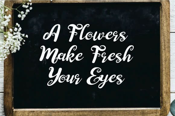 Neiva Flowers Font Poster 3