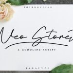 Neo Stone Font Poster 8