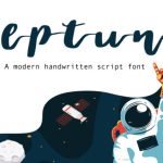 Neptune Font Poster 1