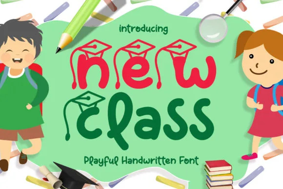 New Class Font New Class Font Poster 1