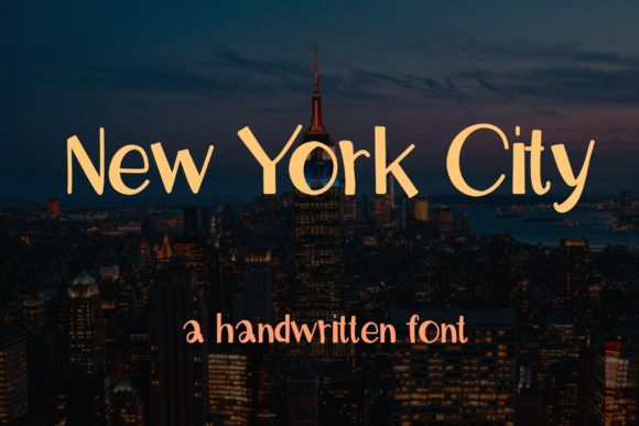 New York City Font Poster 1