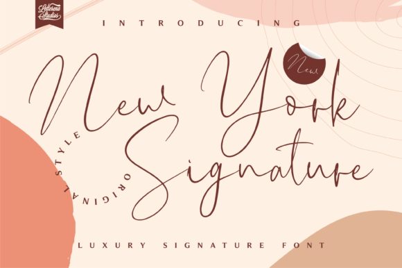 New York Signature Font Poster 1