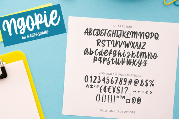 Ngopie Font Poster 7