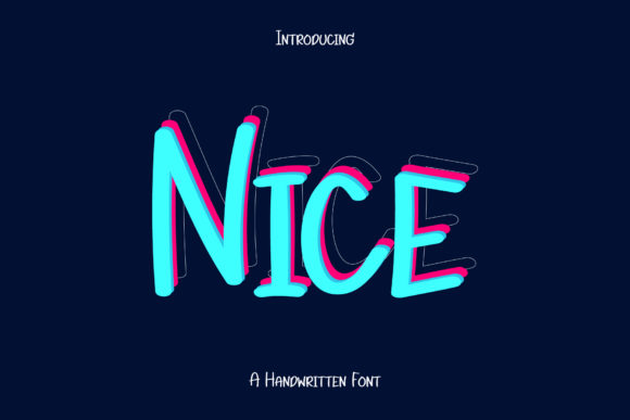 Nice Font Poster 1