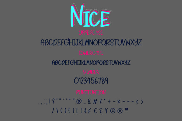 Nice Font Poster 3