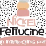 Nickel Fettucine and Luster Font Poster 2
