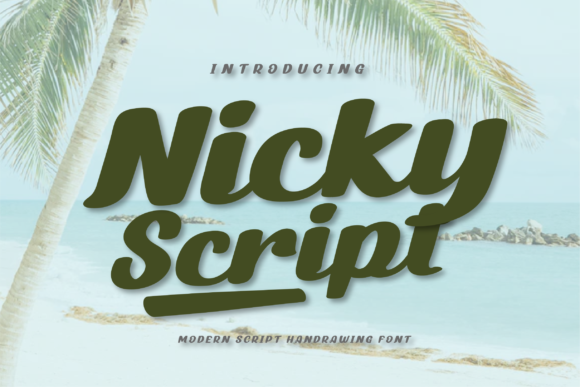 Nicky Script Font Poster 1