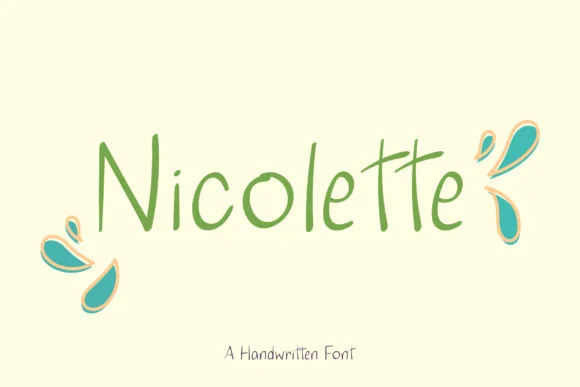 Nicolette Font Nicolette Font Poster 1