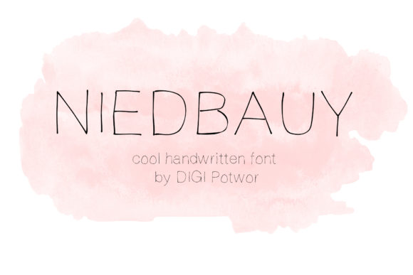 Niedbauy Font Poster 1