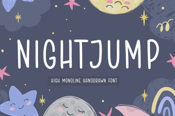 Night Jump Font Poster 1