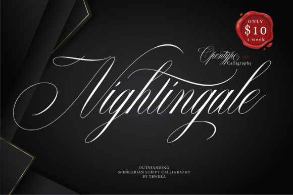 Nightingale Font Poster 1