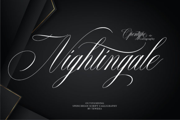 Nightingale Font Poster 2