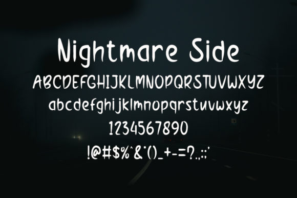 Nightmare Side Font Poster 5