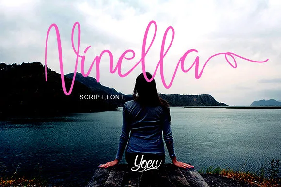 Ninella Font Ninella Font Poster 1