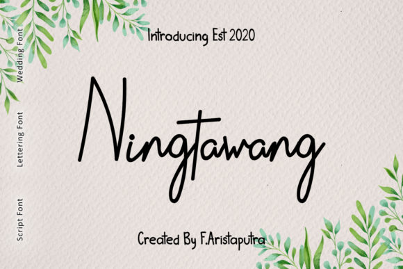 Ningtawang Font Poster 1