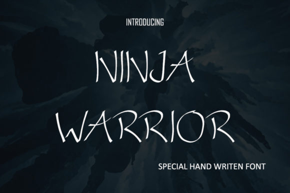 Ninja Warrior Font Poster 1