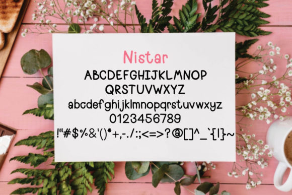 Nistar Font Poster 4