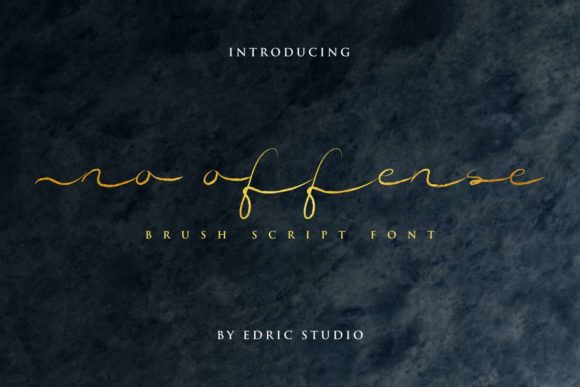 No Offense Font Poster 1