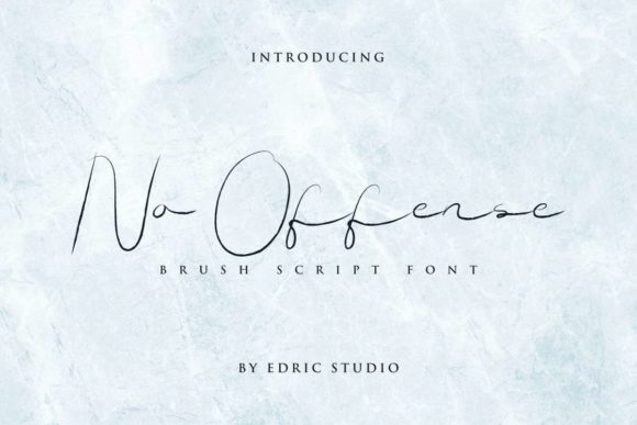No Offense Font Poster 2