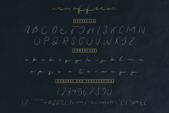No Offense Font Poster 5