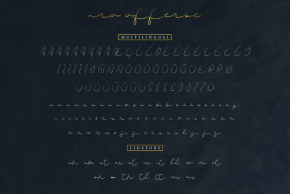 No Offense Font Poster 8
