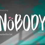Nobody Font Poster 1