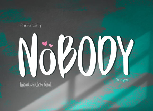 Nobody Font Poster 1