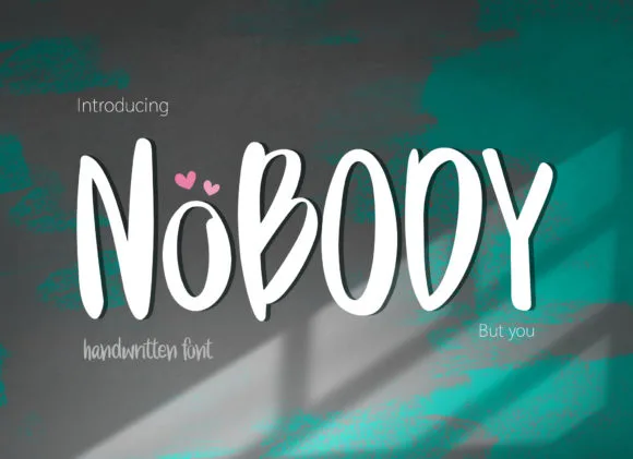 Nobody Font Nobody Font Poster 1