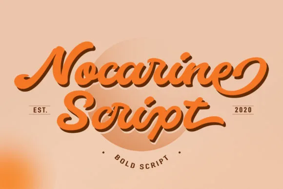 Nocarine Script Font Nocarine Script Font Poster 1