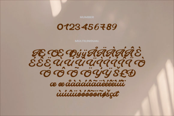 Nocarine Script Font Poster 9