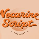 Nocarine Script Font Poster 1