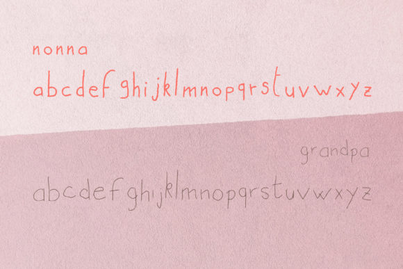 Nonna + Grandpa Font Poster 5