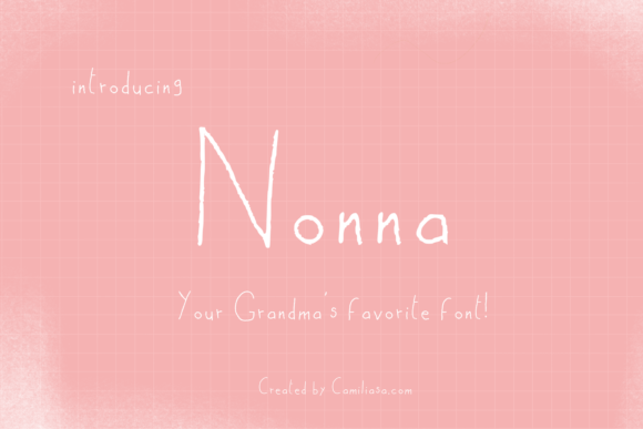 Nonna + Grandpa Font Poster 8