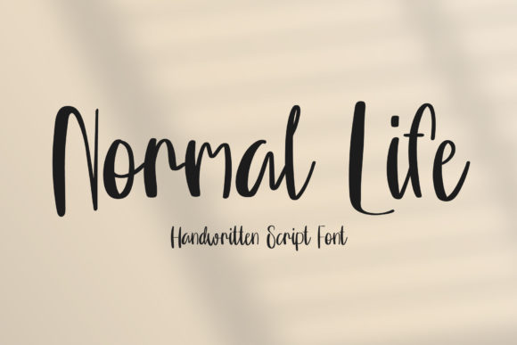 Normal Life Font Poster 1
