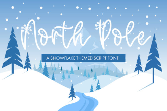 North Pole Font Poster 1