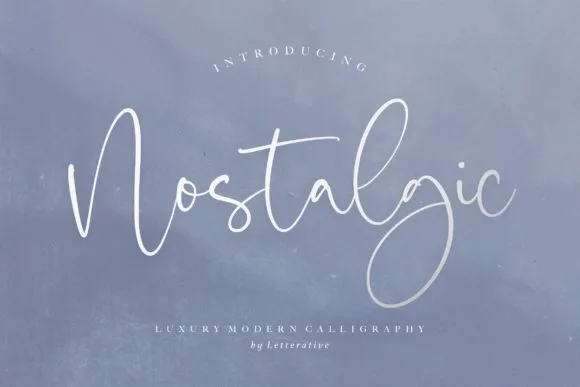 Nostalgic Font Poster 1