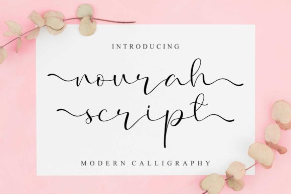 Nourah Script Font Poster 1