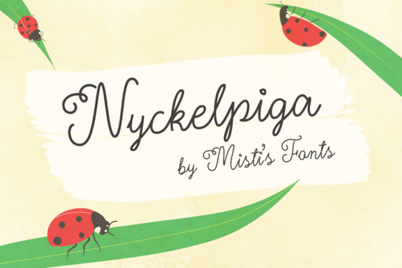 Nyckelpiga Font Poster 1