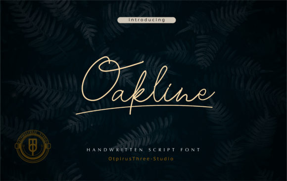 Oakline Font Poster 1