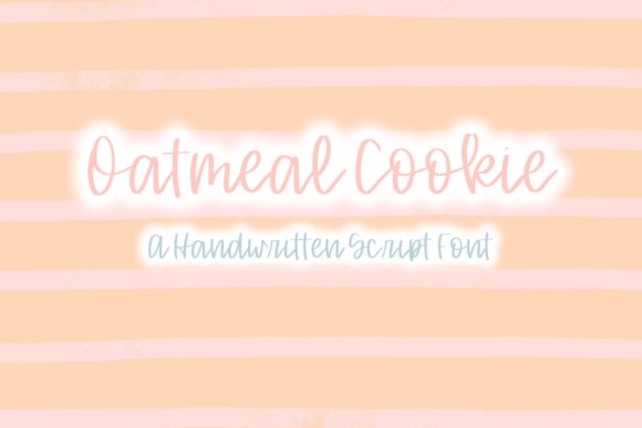 Oatmeal Cookie Font Poster 1