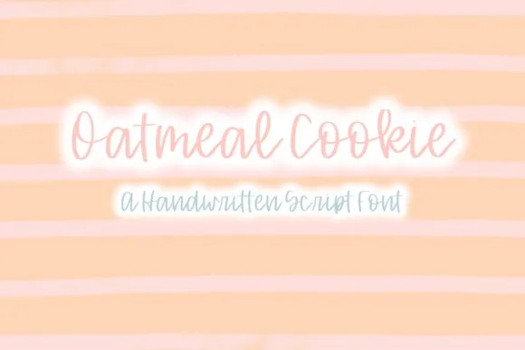 Oatmeal Cookie Font Poster 1