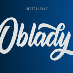 Oblady Font Poster 1