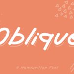 Oblique Font Poster 1