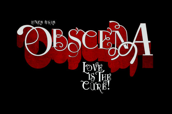 Obscena Font Poster 1