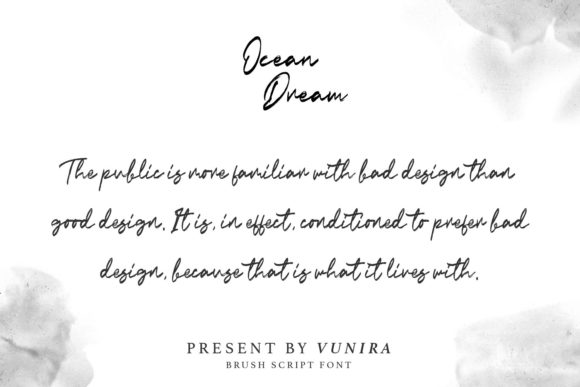 Ocean Dream Font Poster 1