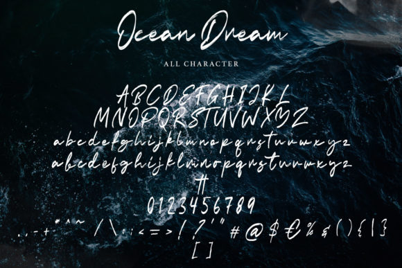 Ocean Dream Font Poster 6