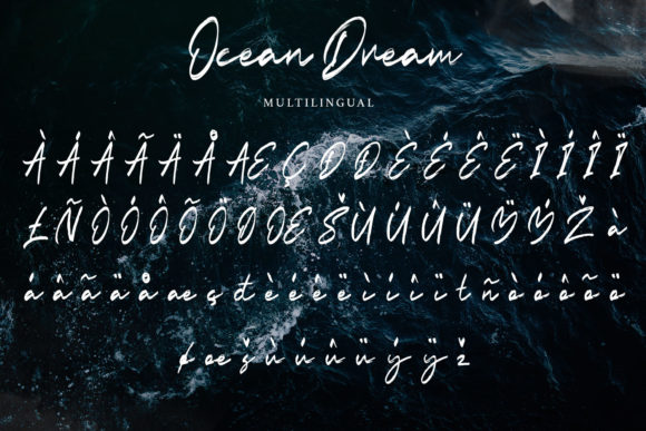 Ocean Dream Font Poster 7
