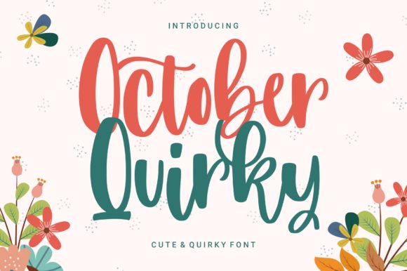 October Quirky Font Poster 1
