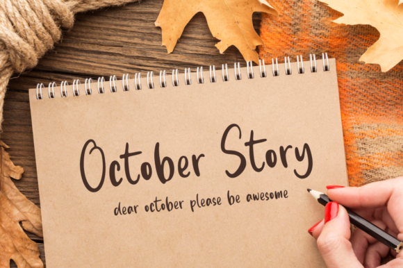 October Story Font Poster 1