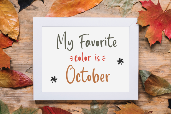 October Story Font Poster 3